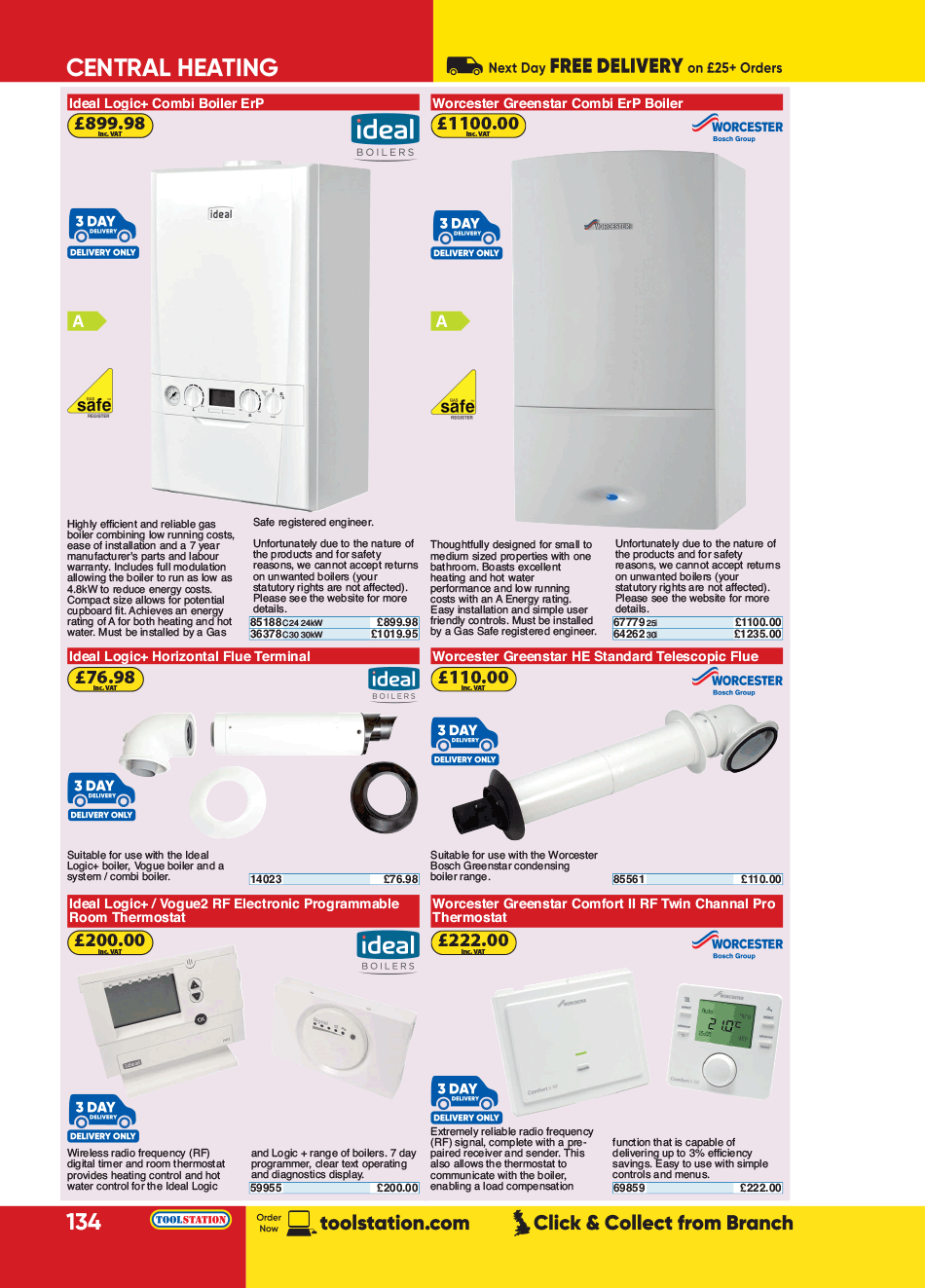 Ideal Logic+ Combi Boiler ErP C24 24kW