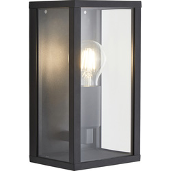 Zink / Zink Chinon Glass Panel Box Lantern 1x 10w Max E27 1LT Black