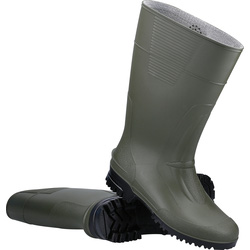 PVC Non-Safety Wellington Boots Green Size 10