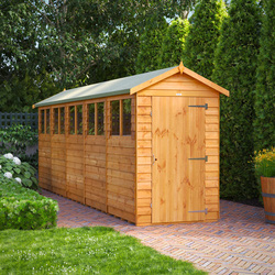 Power / Power Overlap Apex Shed 20' x 4'