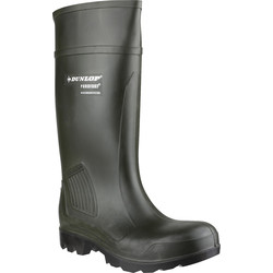 Dunlop Purofort Professional C462933 Safety Wellington Green Size 10.5