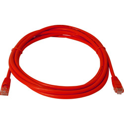 1.0m CAT5E UTP Patch Lead Red