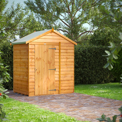 Power / Power Overlap Apex Shed 4' x 6' No Windows