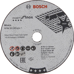 Bosch Inox Metal Cutting Disc 76 x 1 x 10mm