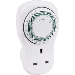 Greenbrook Electrical / Greenbrook 24 Hour Mechanical Plug-in Timer 13A Resistive 2A Inductive