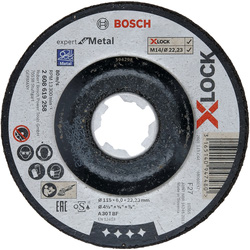 Bosch Metal Grinding Disc 115 x 6.0 x 22.23mm X-LOCK