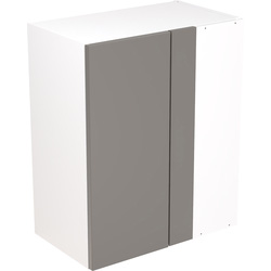 Kitchen Kit / Kitchen Kit Flatpack Slab Kitchen Cabinet Wall Blind Corner Unit Super Gloss Dust Grey