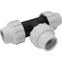Aquaflow MDPE Equal Tee 25mm - 11028 - from Toolstation