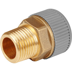 Unbranded Brass Male Adaptor 22mm x 3/4" - 11048 - from Toolstation
