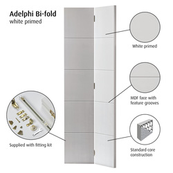 Adelphi White Bi-fold Internal Door