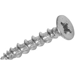 Hinge-Tite Hinge-Tite Countersunk Chrome Plated Pozi Screw 4.5 x 30mm - 11343 - from Toolstation
