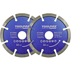 Toolpak Mortar & Brick Raking Diamond Blade 115 x 22mm - 11361 - from Toolstation