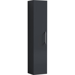 Nuie / nuie Athena Single Door Wall Hung Tall Unit 300mm Soft Black