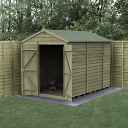 Forest / 4LIFE Apex Shed 6 x 10 - Double Door - No Window