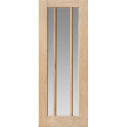 JB Kind / Darwen Oak Glazed Internal Door Unfinished 40 x 2040 x 726mm