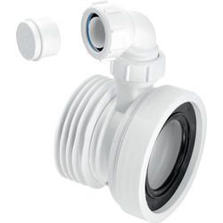 McAlpine Straight Pan Connector WC-CON1V 4"/110mm With Vent Boss