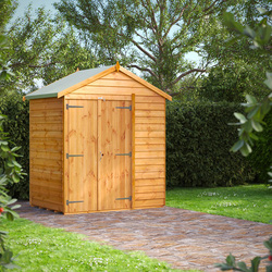 Power / Power Overlap Apex Shed 4' x 6' No Windows