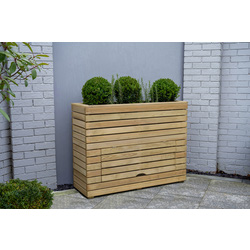 Forest / Forest Garden Tall Linear Planter with Storage 120 x 40 x 91.1cm