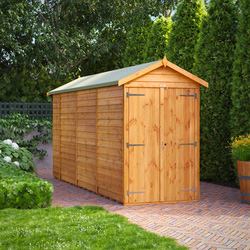 Power / Power Overlap Apex Shed 14' x 4' No Windows