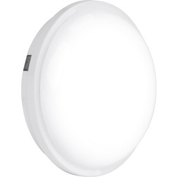 Enlite Utilite LED Round Polycarbonate IP65 Utility Bulkhead 20W 1650lm - 12052 - from Toolstation