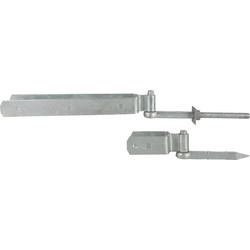 GateMate GateMate Field Gate Double Strap Hinge Set 600mm Galvanised - 12188 - from Toolstation