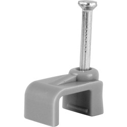 Twin & Earth Cable Clips Grey 1- 1.5mm