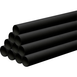 Solvent Weld PVC Overflow Pipe 30m 21.5mm 3m Black