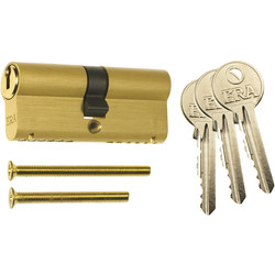 ERA ERA 6 Pin Euro Double Cylinder 35-35mm Brass - 12415 - from Toolstation