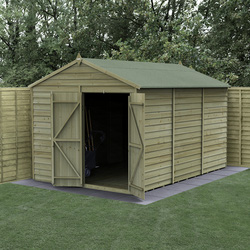Forest / 4LIFE Apex Shed 8 x 12 - Double Door, No Window