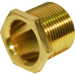 Unbranded Brass Bush Male Long 25mm - 12714 - from Toolstation