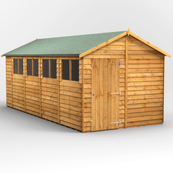 Power / Power Overlap Apex Shed 18' x 8'