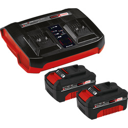 Einhell Power X-Change Li-Ion Battery & Charger Starter Kit 2 x 4.0Ah