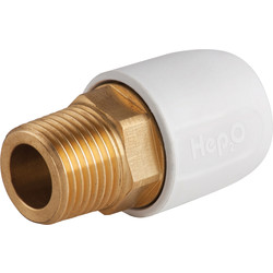 Hep2O / Hep2O Male Adaptor Brass Socket 10mm x 1/2"