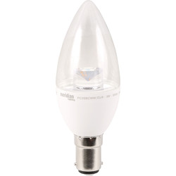 Meridian Lighting LED Clear Candle Lamp 3W SBC (B15d) 230lm - 13031 - from Toolstation