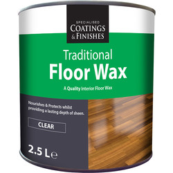 Barrettine Clear Floor Wax 2.5L - 13048 - from Toolstation