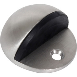 Eclipse Satin Stainless Steel Oval Door Stop  - 13157 - from Toolstation