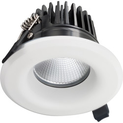Integral LED Integral LED White Integrated Fire Rated IP65 Dimmable Downlight 12W 55° Cool White 850lm - 13241 - from Toolstation