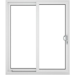 Crystal / Crystal uPVC Sliding Patio Door Right Hand Open 2090mm x 2090mm Clear Double Glazed White