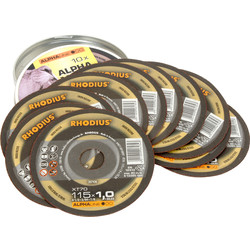 Rhodius / Rhodius Thin Metal Cutting Discs 115 x 1 x 22mm