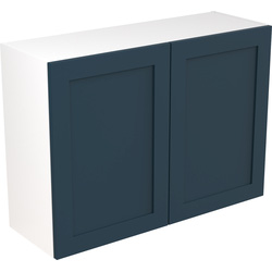 Kitchen Kit / Kitchen Kit Flatpack Shaker Kitchen Cabinet Wall Unit Ultra Matt Indigo Blue 1000mm