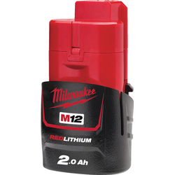 Milwaukee Milwaukee M12 Battery 2.0Ah - 13495 - from Toolstation