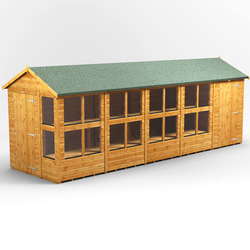 Power Apex Potting Shed Combi including 4ft Side Store 20' x 6'