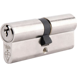 Yale 1 Star 6 Pin Double Euro Cylinder 40-10-45mm Nickel