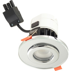 Sensio Sensio Trio Tone 8W Integrated Dimmable Fire Rated Downlight IP65 Circa Clear 700lm - 13872 - from Toolstation