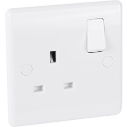 BG BG 13A Low Profile Switched Socket 1 Gang Double Pole - 13889 - from Toolstation