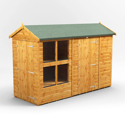 Power Apex Potting Shed Combi including 6ft Side Store 10' x 4'