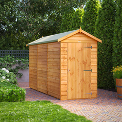 Power Overlap Apex Shed 12' x 4' No Windows
