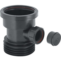 McAlpine / McAlpine DC1-BL-BO Drain Connector with 1 1/2" Pipe Boss 4"/110mm