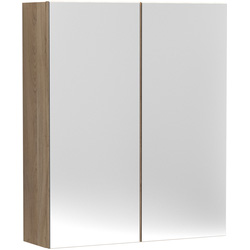 nuie Arno Mirrored Cabinet 600mm Bleached Oak