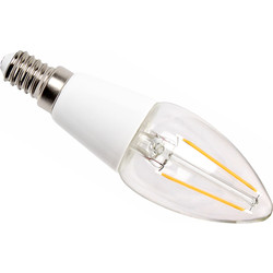 LED Filament Effect Candle Lamp 2W SES 160lm A